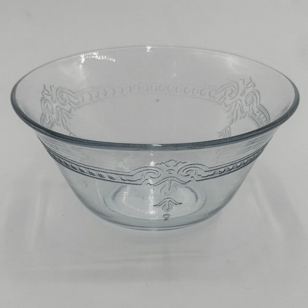 Fire-King Philbe Sapphire Blue Glass Dessert Bowls Set of 6 Vintage 4.75 Inch